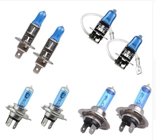 10 шт./лот, автомобильные фары H1, H3, H4, H7, H11, 9005, 9006, 12 В, 55 Вт, 100 Вт, 5000 К, супер белые автомобильные лампы, 100 Вт, автомобильный Стайлинг