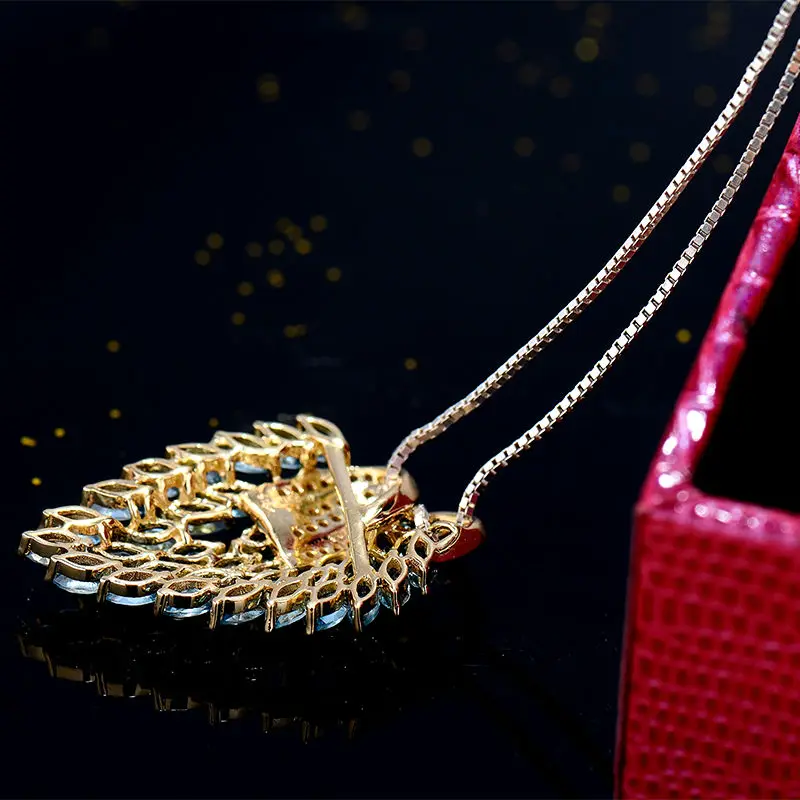 Loverjewelry однотонный кулон из 18 каратного желтого золота с натуральным бриллиантом