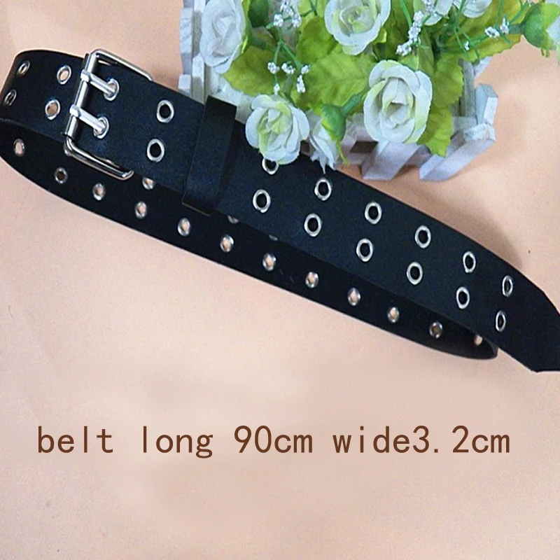 

new Double Metal Pin Buckle Women Belts Vintage leisure Strap Brand Designer Design Jeans pu Leather Belt For Woman