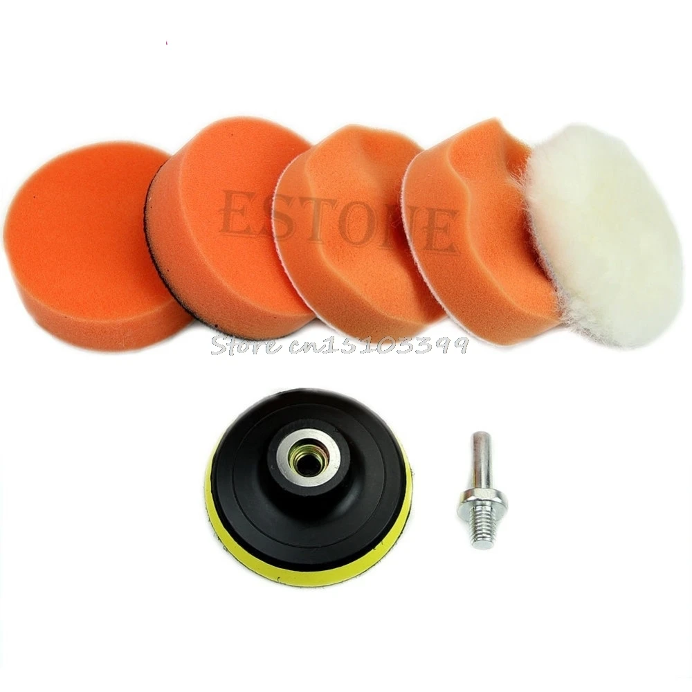 

6Pcs New 75mm 3" High Gross Polishing Buffing Pad Kit for Car Polisher Buffer Drop Ship