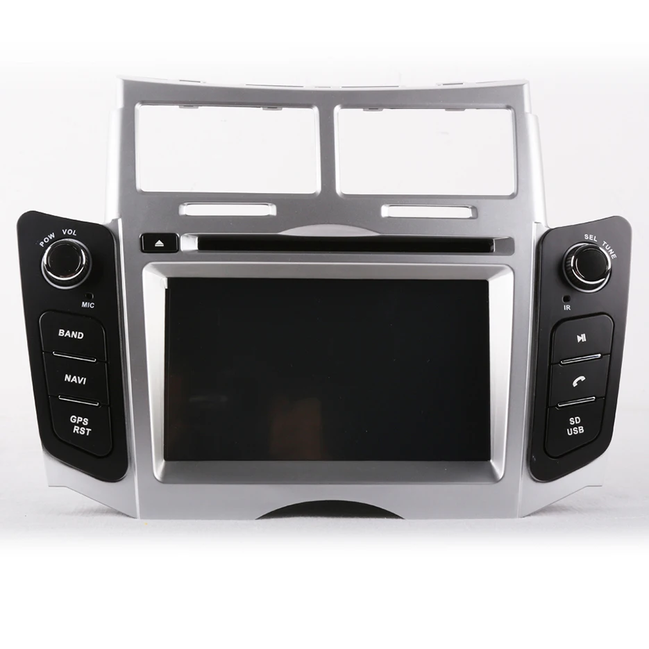 6.2 inch for Toyota Yaris 2008 2009 2Din car dvd player GPS Navigation wince6.0 map Bluetooth RDS radio Russian black silver | Автомобили