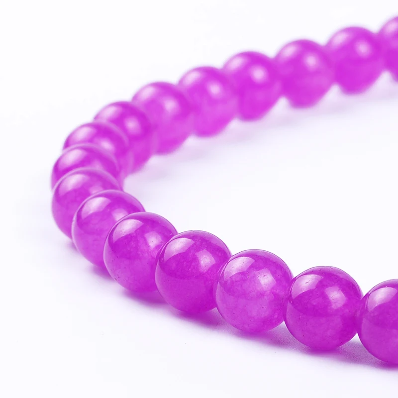4 6 8 10 12 AAA fashion wholesale round fuchsia natural stone beads For Bracelet Necklace DIY Jewelry Making | Украшения и