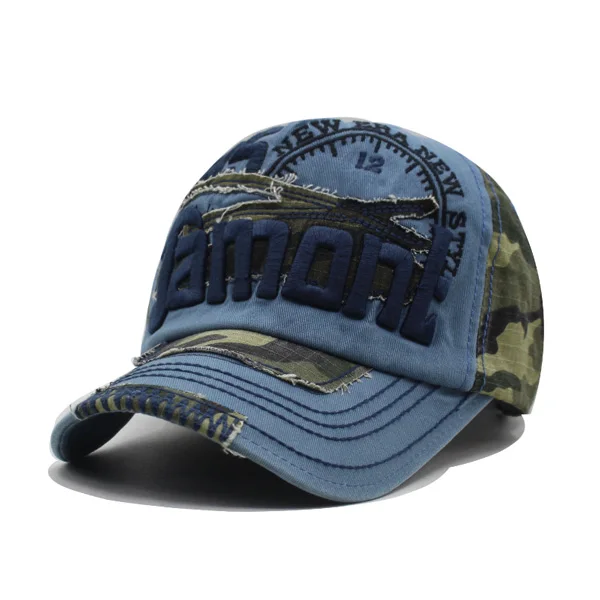 Новые брендовые бейсболки камуфляжные мужские Casquette женский рюкзак кепки s Bone шапки для мужчин промытая винтажная шляпа бейсбольная Кепка Gorras - Цвет: blue