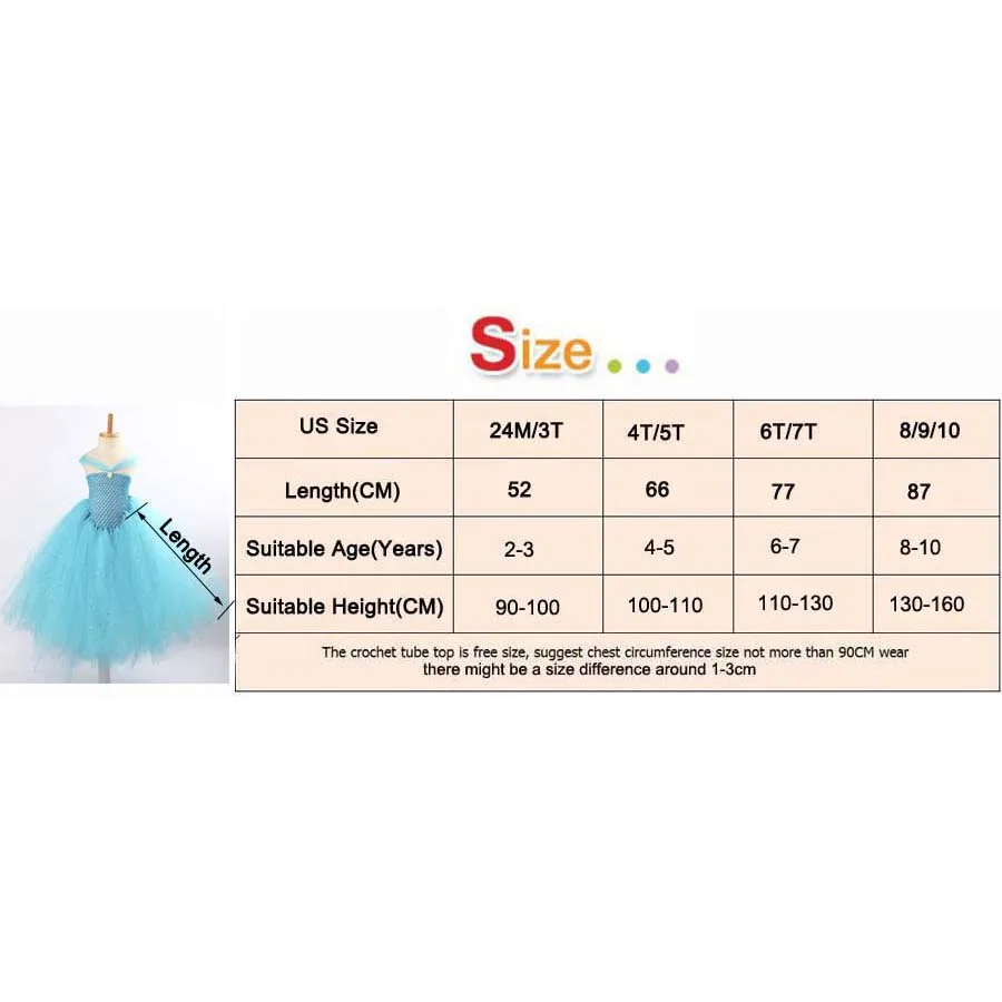 Girls Blue Glitter Princess Tutu Dress Elsa Inspired Kids Rhinestone Wedding TUTU Ball Gown Children Prom Birthday Party | Детская