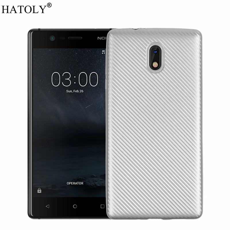HATOLY sFor Cover Nokia 3 Case for Soft Rubber Silicone Armor Phone Shell Bumper TA-1020 TA-1032 | Мобильные телефоны и