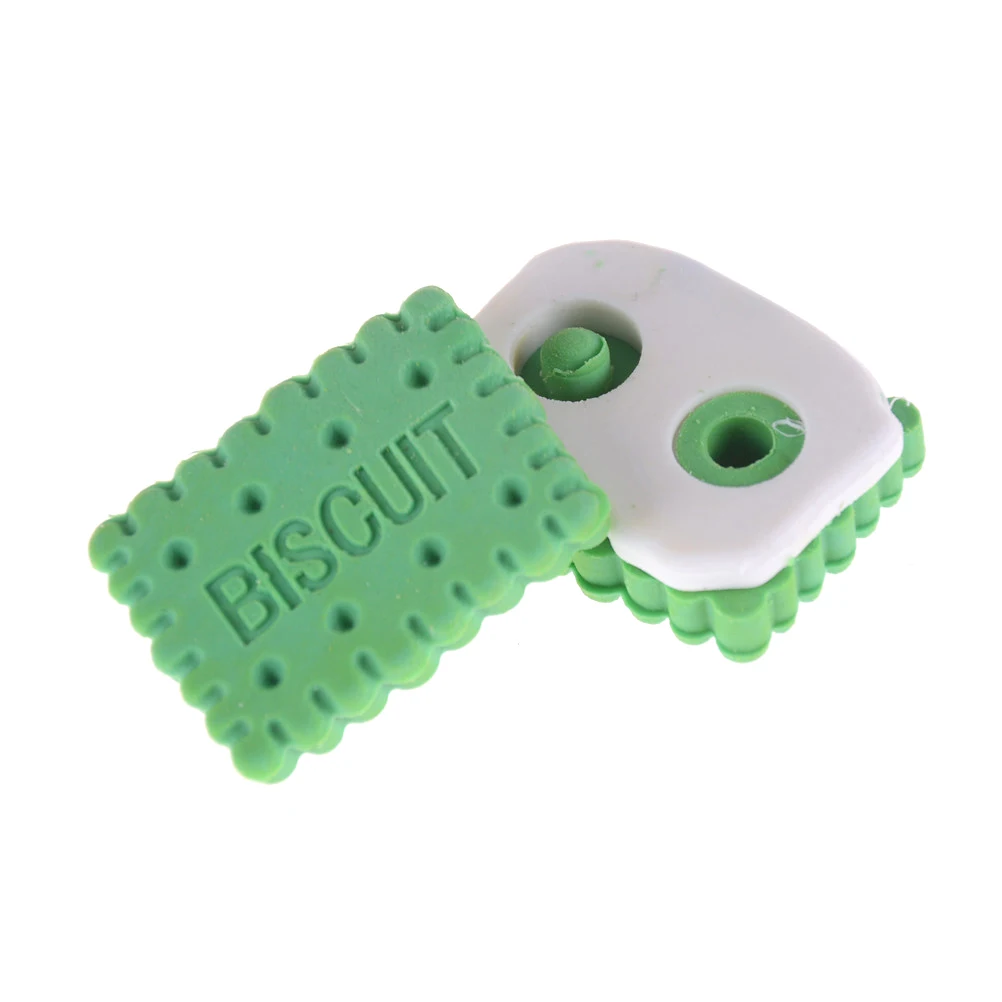 

Cute Creative Novelty Pencil Eraser Colorful Kawaii Biscuit Eraser Student Teaching Office Supplies Korean-style Stationery 4pcs