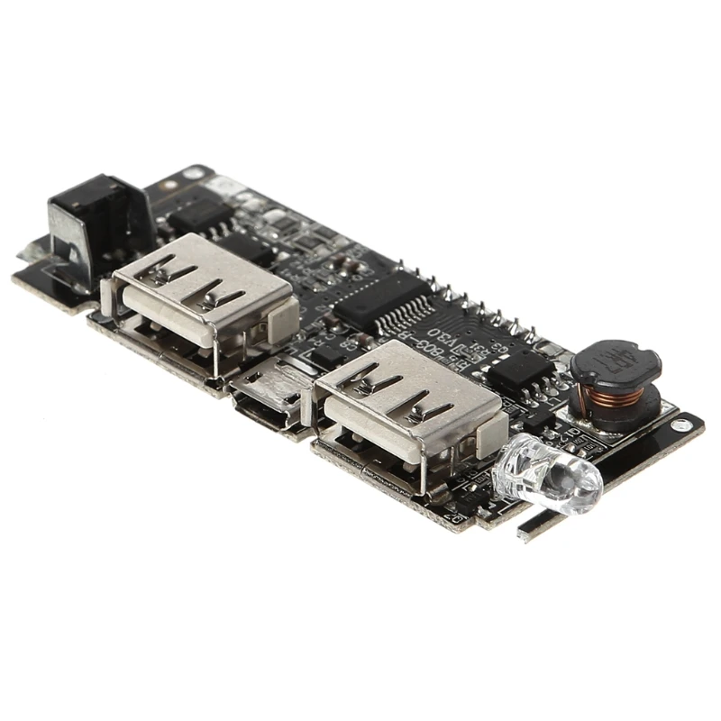 2-USB 5V 2.1A мобильный Мощность банка 18650 Батарея Зарядное устройство доска Цифровой модуль lcd Мощность банк Запчасти