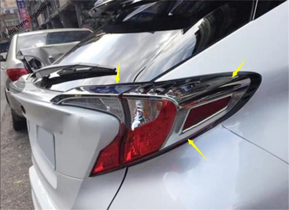 Yimaautotrims задний багажник огни для бровей лампы рамка Обложка отделка, пригодный для Toyota C-HR ЧР аксессуары
