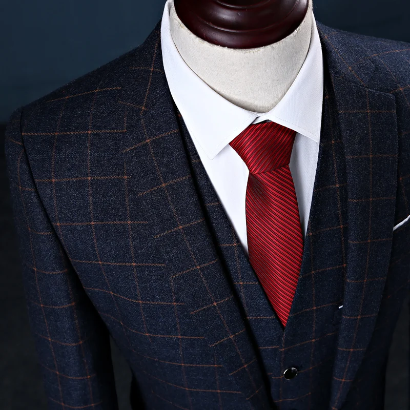 2017 высококачественные клетчатые свадебные костюмы для мужчин блейзер свадебное