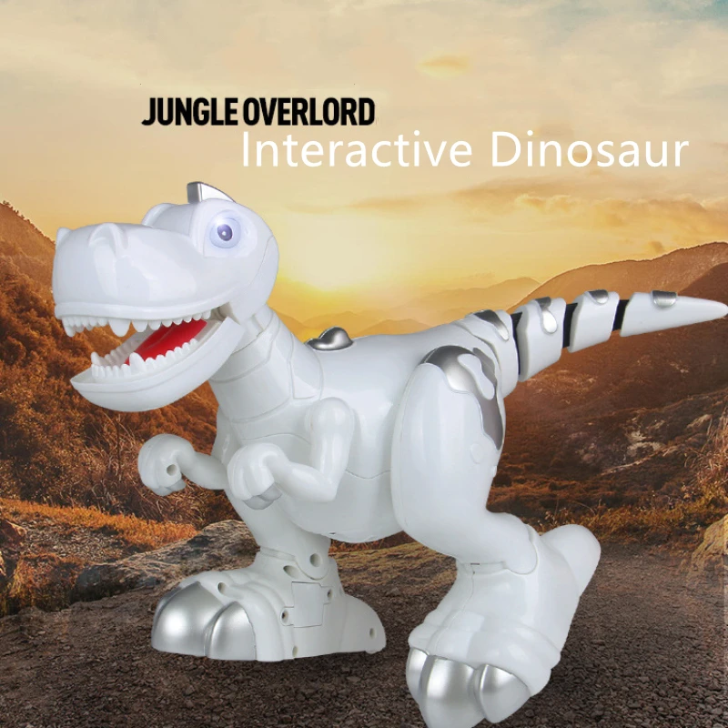 New Electric Walking Dinosaur 908C multi-Function Music Light In Circles Smart Touch Induction Animal Robot Model Toy | Игрушки и хобби