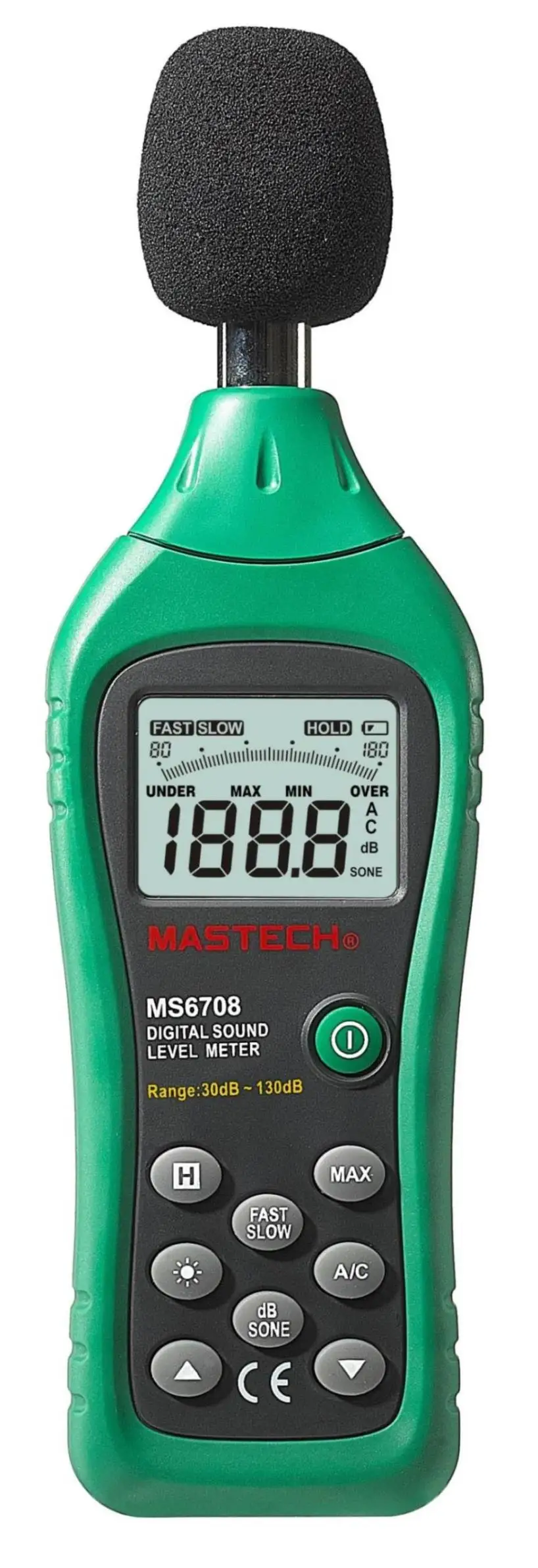 MASTECH MS6708 Цифровой Шумомер Тестер помехоустойчивая Энергосбережения Подсветкой |