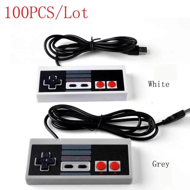 100 шт./лот USB контроллер для NES Windows PC MAC компьютера классический ретро проводной