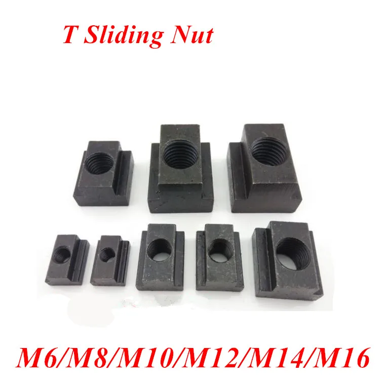 M6 M8 M10 M12 M14 M16 T-Slot Nut Clamping Table Slot Milling T Sliding Nut Block Slot nuts Carbon steel
