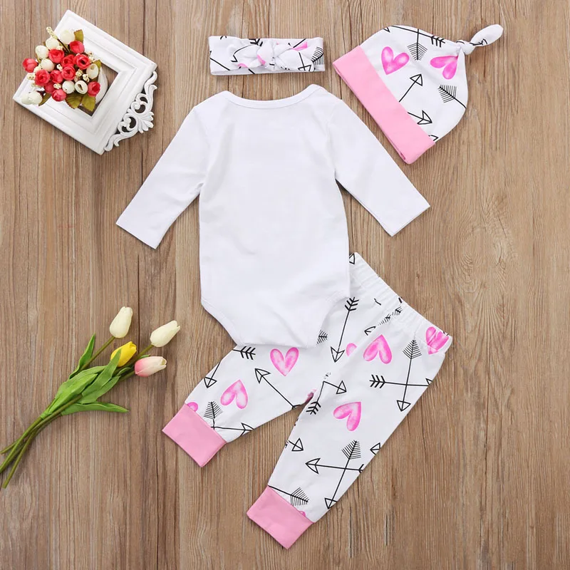 4 шт. детский хлопковый комбинезон с длинным рукавом на пуговицах|baby girl|baby girl