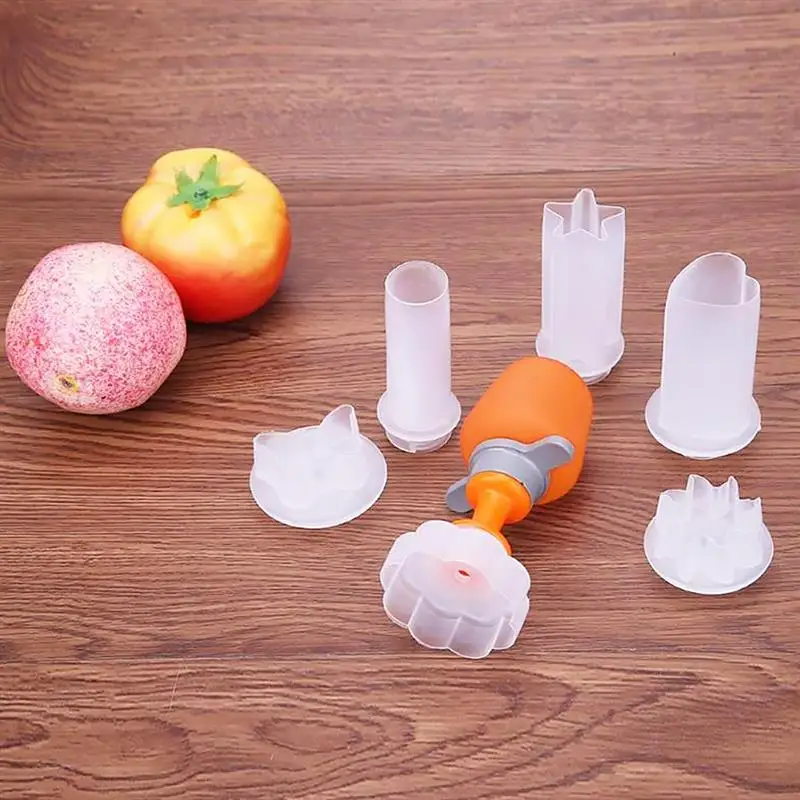 6 шт./компл. овощи фрукты резьба гаджет DIY фруктовый салат плесень Форма резак Slicer