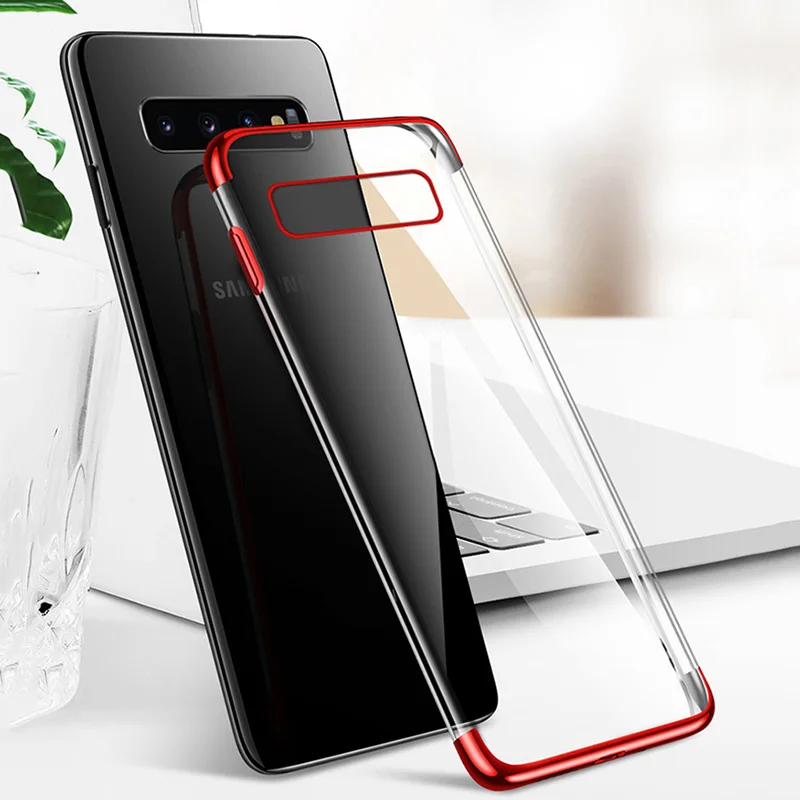 Роскошный прозрачный мягкий чехол для Samsung Galaxy S6 S7 Edge S8 S9 S10 Plus e lite Note 9 A6 A8 J4 J6 J8 2018