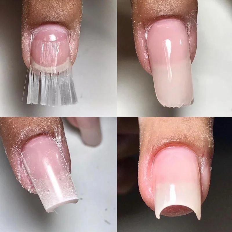 6 шт./компл. из стекловолокна для наращивания ногтей fibernails Акриловые Советы маникюрный салон инструмент кривизны зажимы для ногтей советы нейл-арта в партии