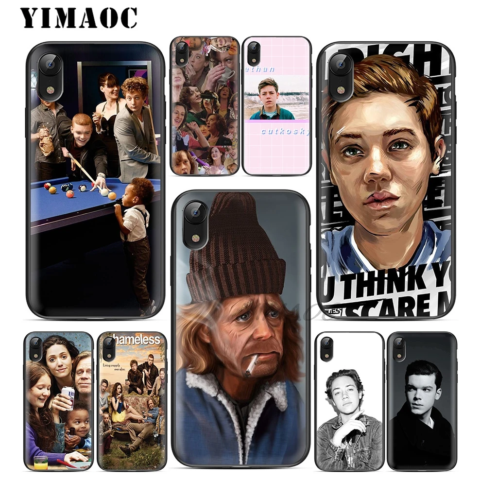 YIMAOC бесстыдный Забавный ТВ мягкий ТПУ Черный силиконовый чехол для iPhone X или 10 8 7 6