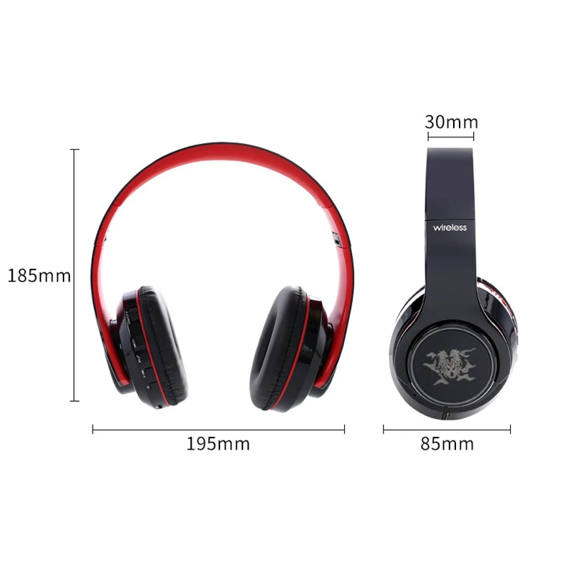 Беспроводные Наушники Hi-Fi семицветные светодиодные Bluetooth наушники спортивные 4 1