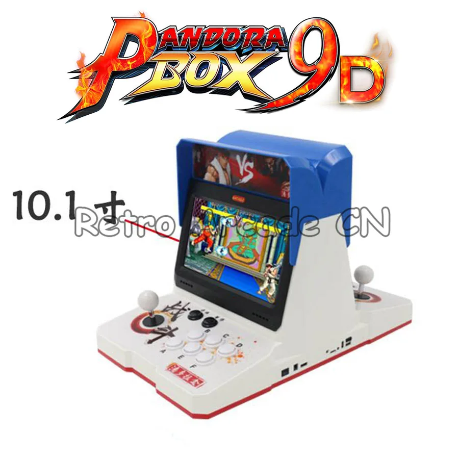 Pandora box 9d 2500 В 1 аркадная игровая консоль пластиковая мини 10 дюймовый двойной экран
