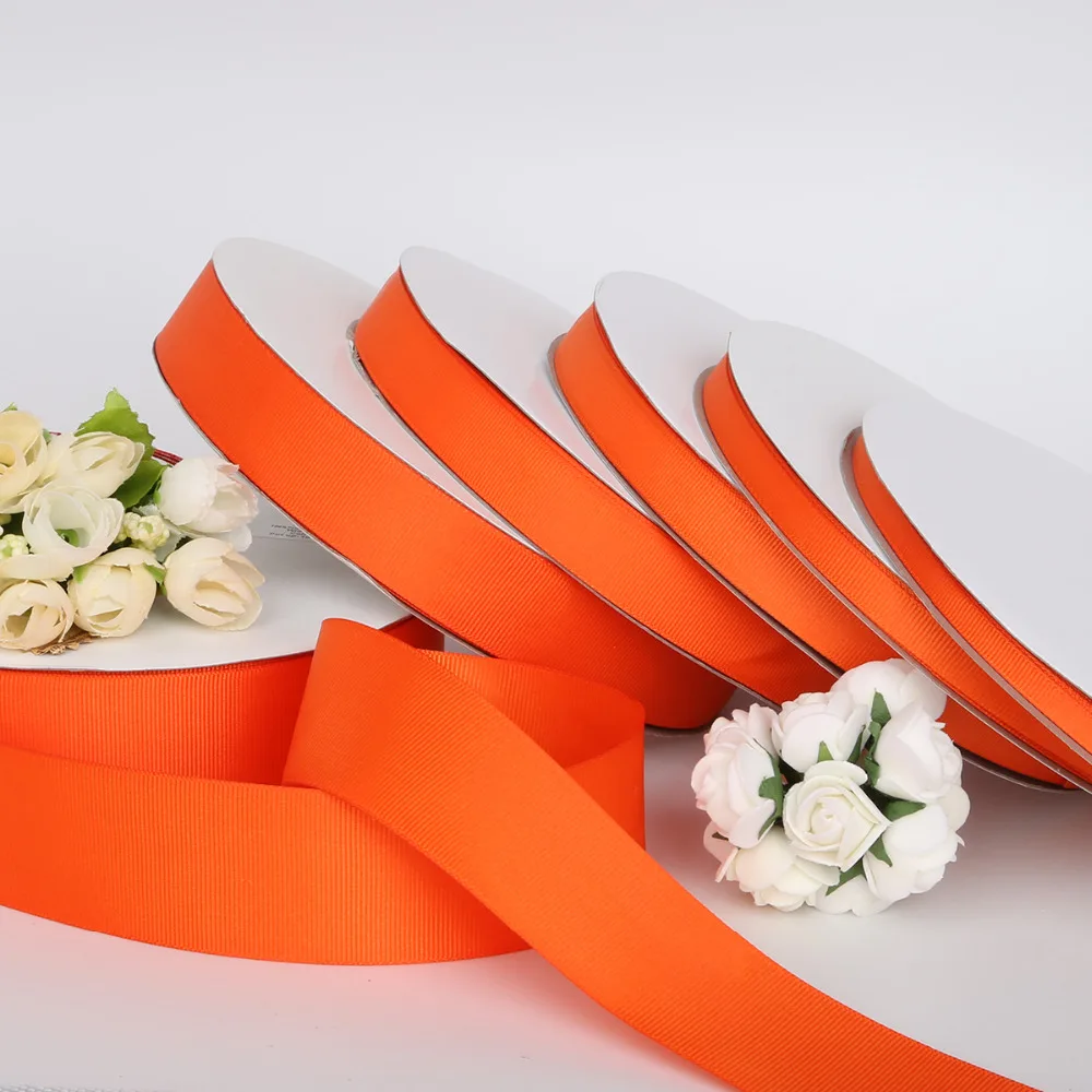 Новое поступление 7 38 мм для выбора оранжевого красного цвета 5 ярдов/партия Grosgrain