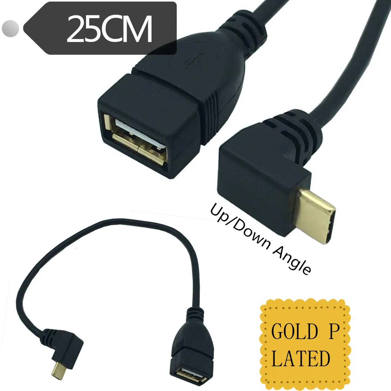 Позолоченные OTG type c вверх/вниз поворот usb шин телефона соединение u диск для LeTV/