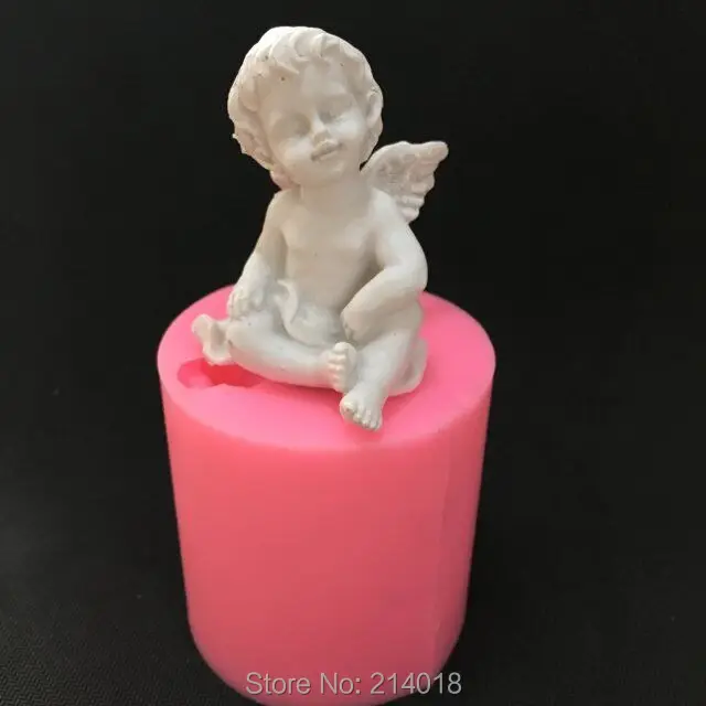 Силиконовая форма 3D для мыла в виде Купидона улыбки ангела свечи глины формы