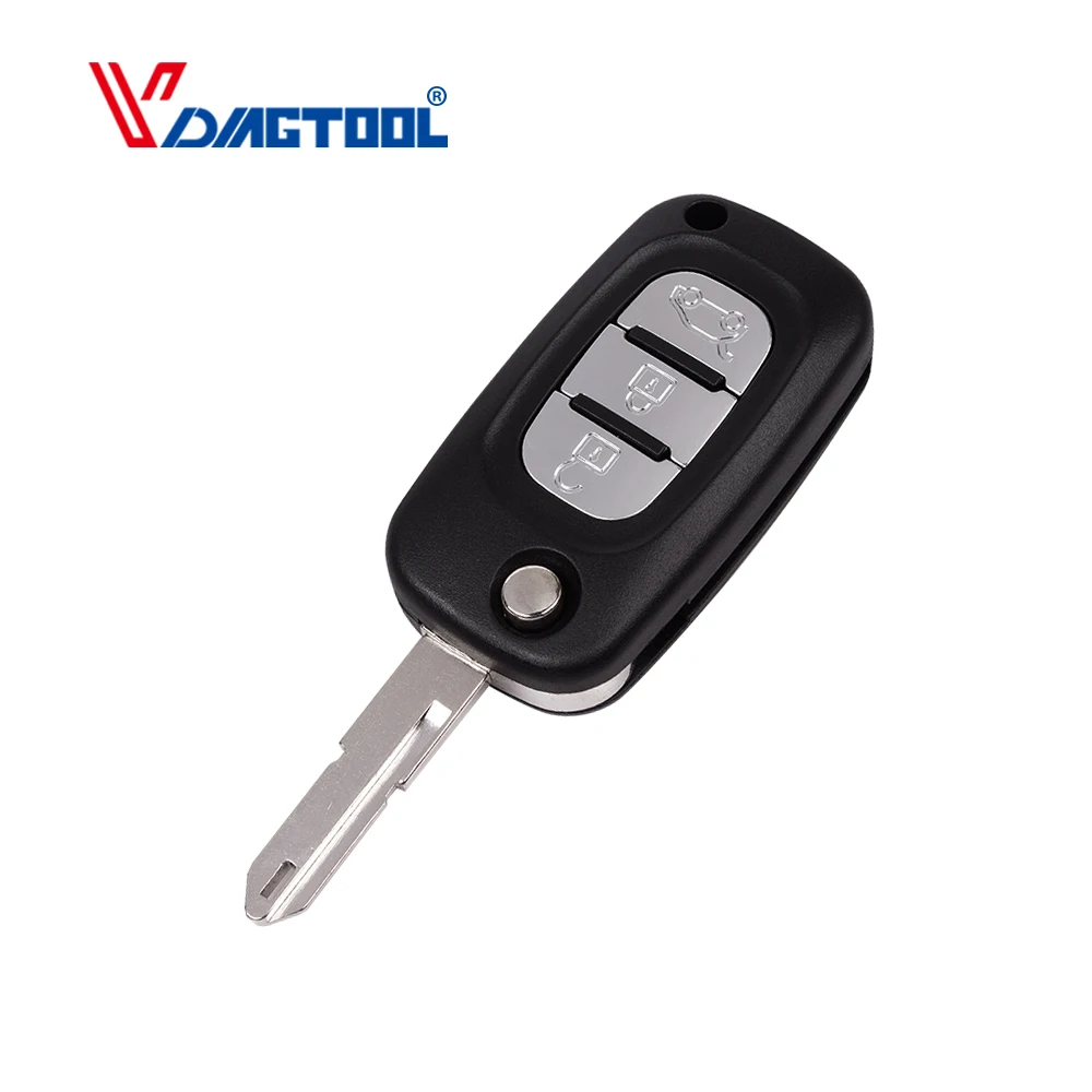Чехол VDIAGTOOL для автомобильного ключа Renault Megane 2 3 Duster Clio Сменный с дистанционным