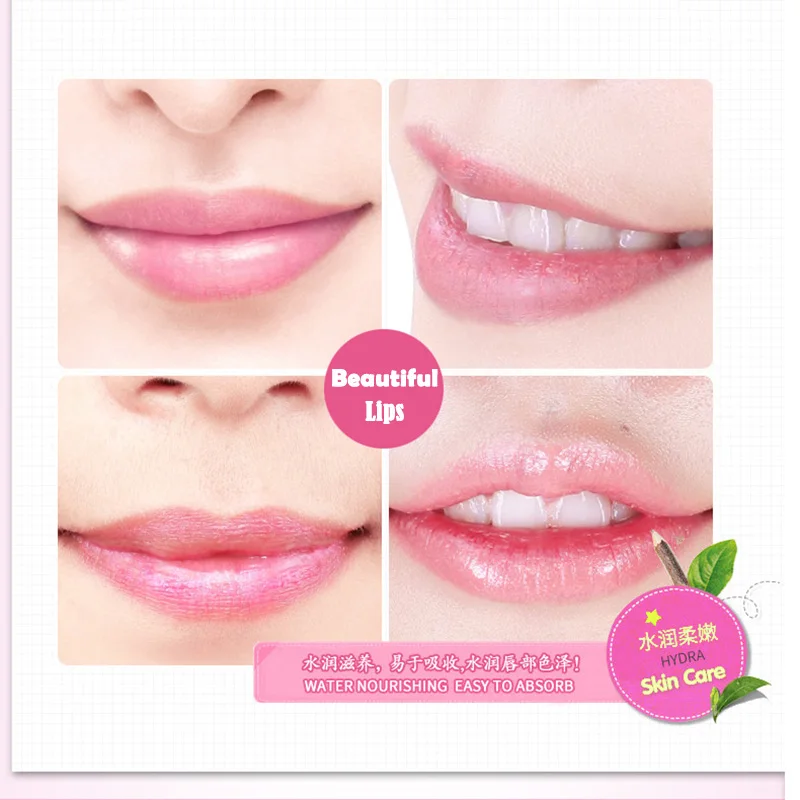Розовая коллагеновая маска для губ Beauty гелевая мембранная увлажняющая эссенция