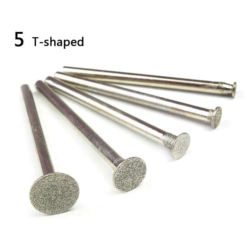 Круглые алмазные шлифовальные головки набор боров 5 шт.|bur set|diamond grinding headgrinding head |