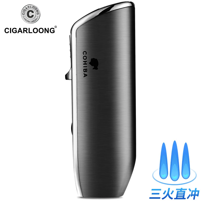 COHIBA 3 струи ветрозащищенная реактивная зажигалка с инфракрасным импульсом