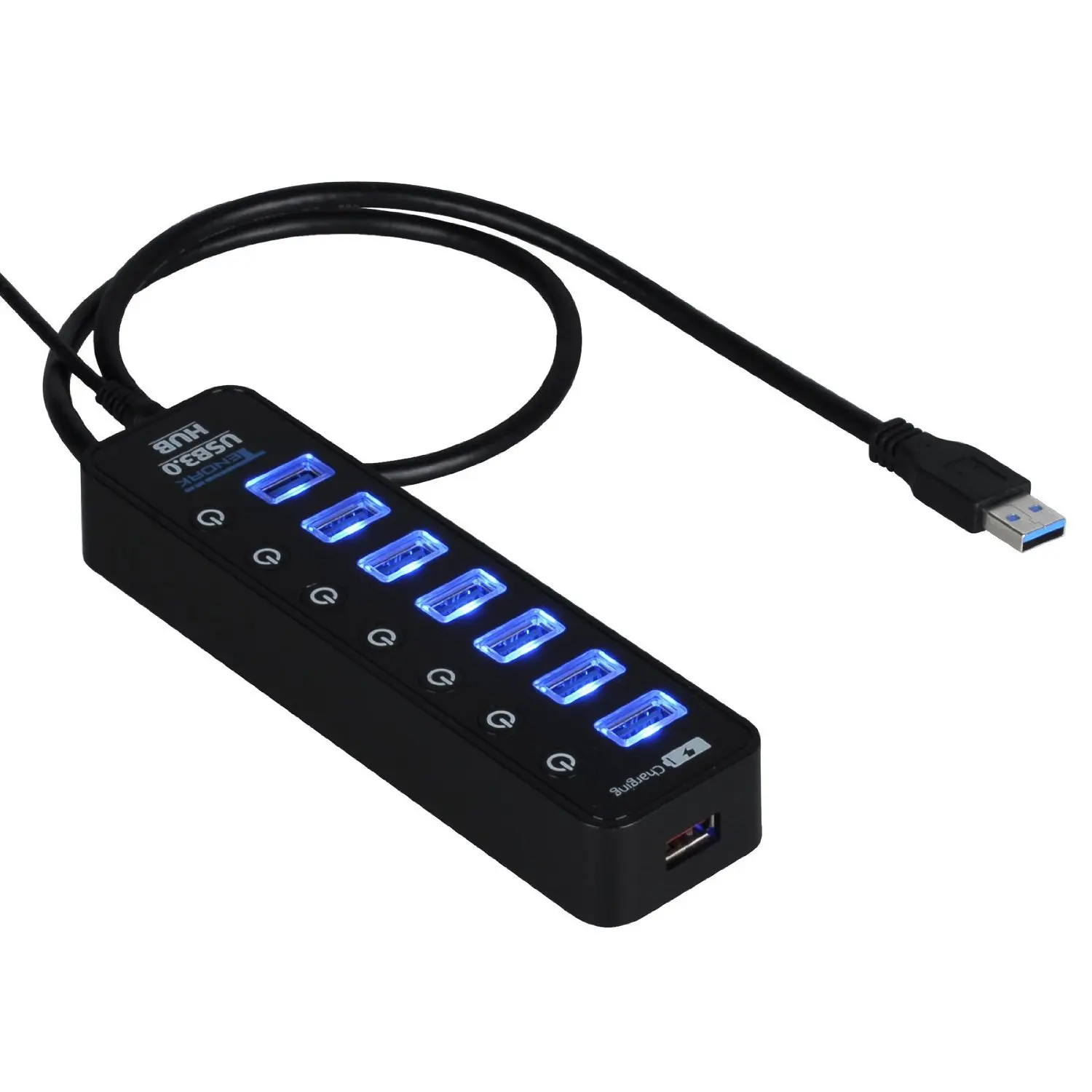 USB 3 концентратор 0 7 портов с зарядкой питания и переключателем разветвитель