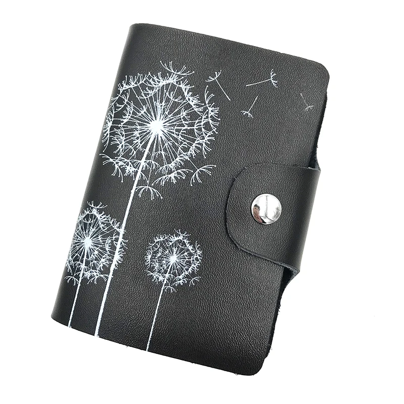 2019 visa credit card holder genuine leather business women wallet book ID case cardcase porte carte namecard sheet cardholder