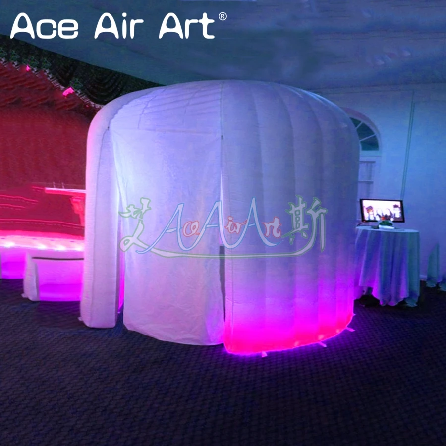 2 4 м красивый дизайн надувная фотобудка igloo Купольные фотобудки купольный киоск