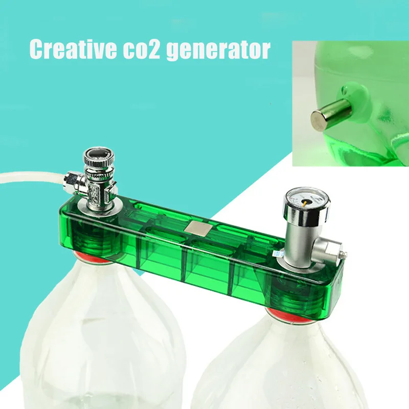 DIY CO2 генератор системы комплект диффузор Регулировка потока воздуха клапан воды