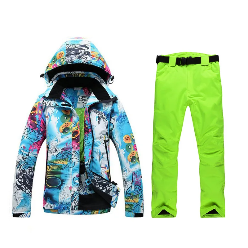 New 2019 FREE SHIPPING  Female Ski Jacket+Pants Women's Water-proof, Windproof Breathable Snowboard Ski Suits