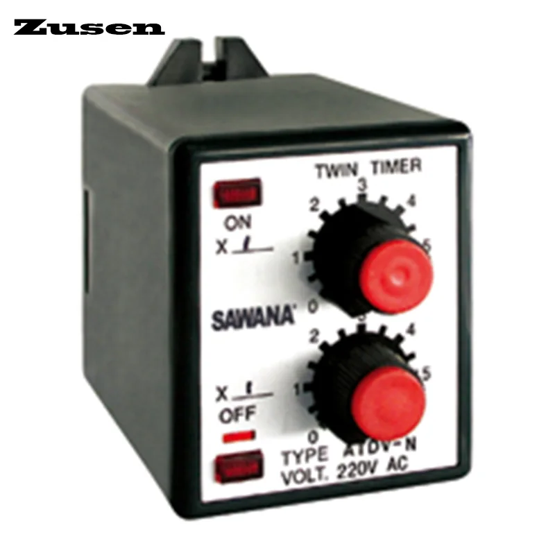 

Zusen ATDV-N двойное реле времени DC12V/24V/36V/AC110V/220V/380V