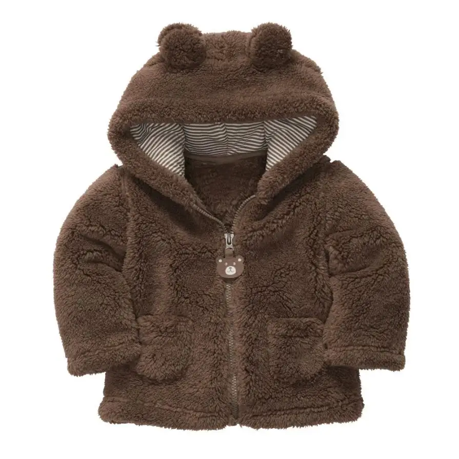 Плотные теплые пальто с длинным рукавом сезона осень-зима для маленьких девочек