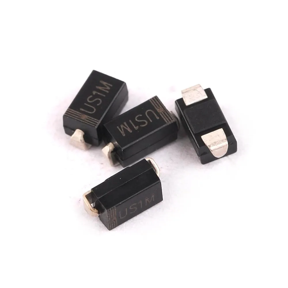 100 шт. SMD US1M UF4007 1A/1000V SMA диодный выпрямитель с быстрой восстановлением|diode rectifier|fast