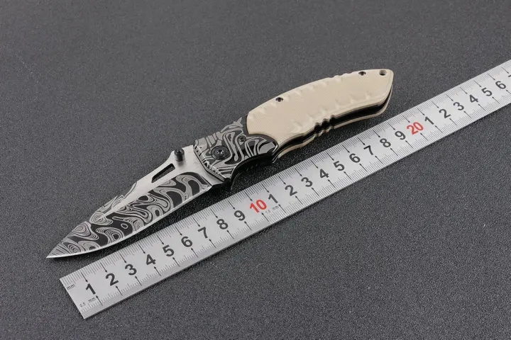Desert color G10 складной нож boutique Black water ripple pocket суши филе рыбы g10 кухонные ножи плавный