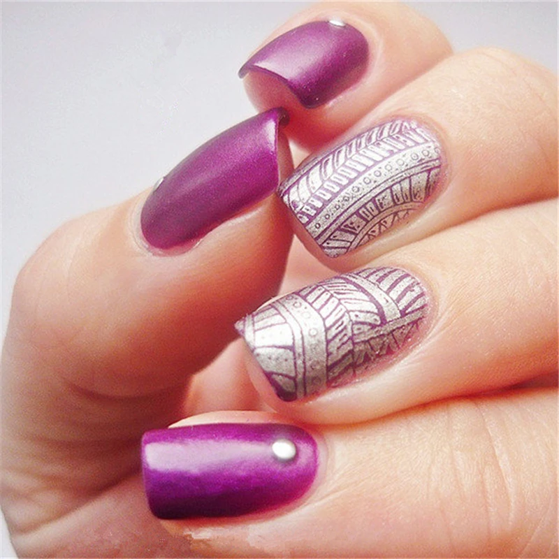 BORN PRETTY Butterfly Design Color Nail Stamp Plate Image Art Stamping Manicure Template Pattern Printing Stencil Tool BP07 | Красота и