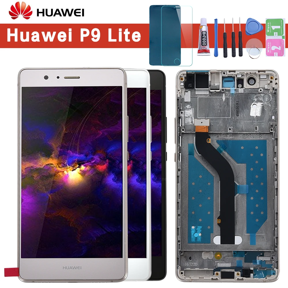 5 2 дюймовый AAA качественный ЖК + рамка для HUAWEI P9 Lite экран дигитайзер сборка