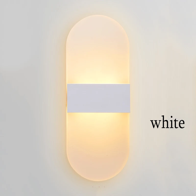

Modern Bedroom Wall Lamps Applique Bathroom Sconces Home Lighting Led Strip Fixtures Acrylic LED Wall Lights