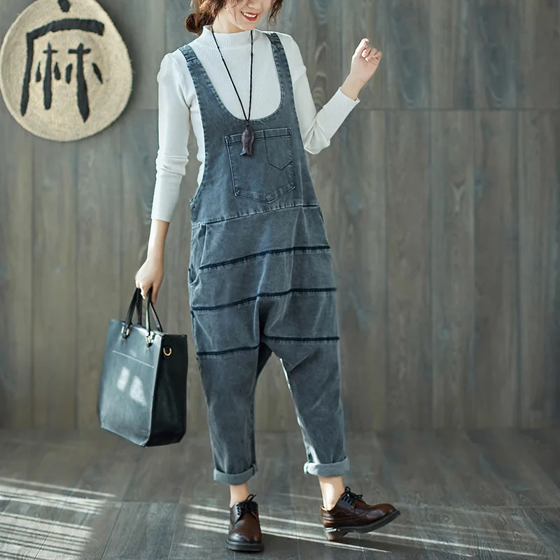 95 женские широкие брюки с заниженным шаговым швом в стиле хип хоп Уличная одежда