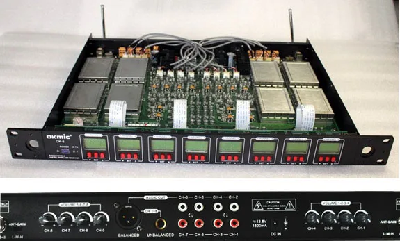 OKMIC OK-8/OK-2H 8 металлических портативных микрофонов Профессиональный UHF/PLL каналов