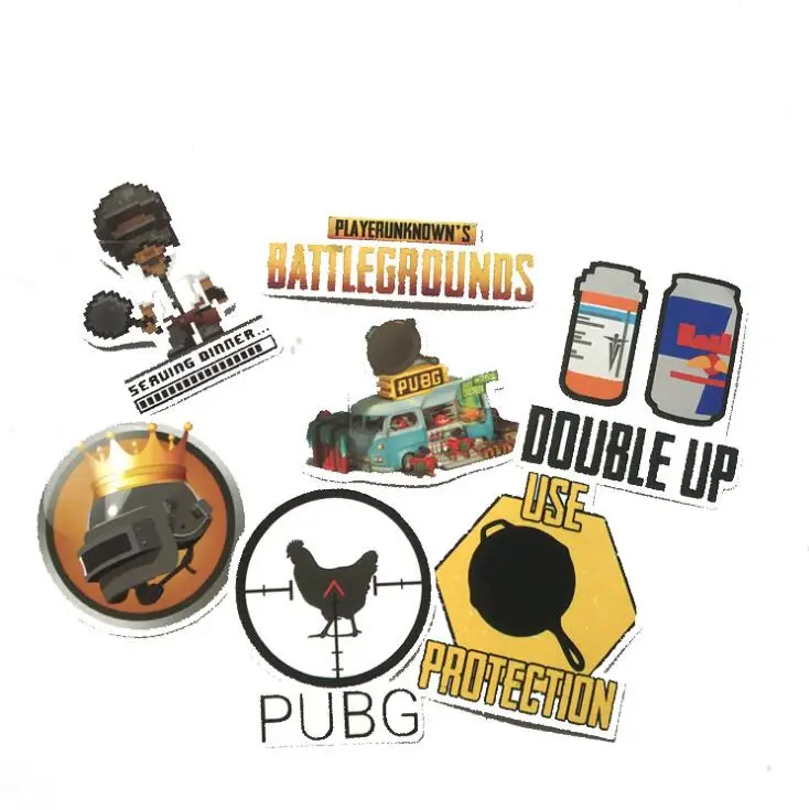 29 шт./лот Playerunknows PUBG игровые наклейки для автомобиля ноутбука багажа компьютера