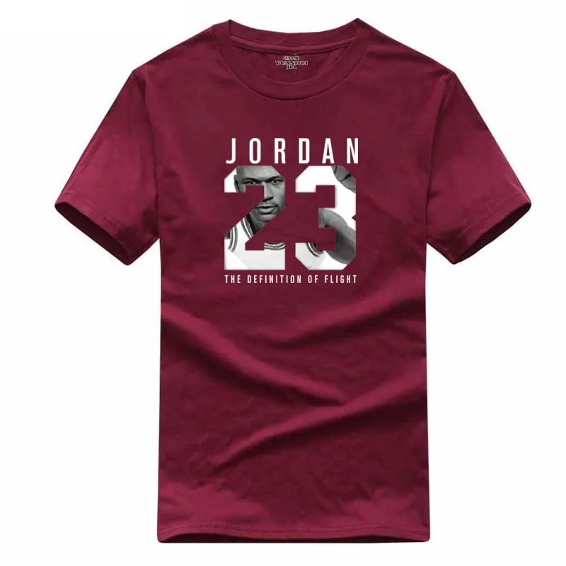 Новый бренд хит продаж новинка футболка Jordan 23 с принтом Мужская Swag высокое