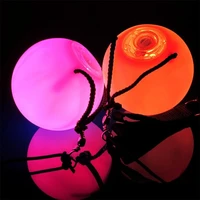 wituse 124 pcs professional belly dance level hand props round colorful led poi thrown balls stage performance accessories