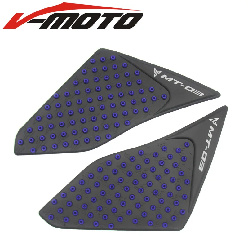 

Motorcycle Protector Anti slip Tank Pad Sticker Gas Knee Grip Traction Side 3M Decal for yamaha MT-03 2015-2016