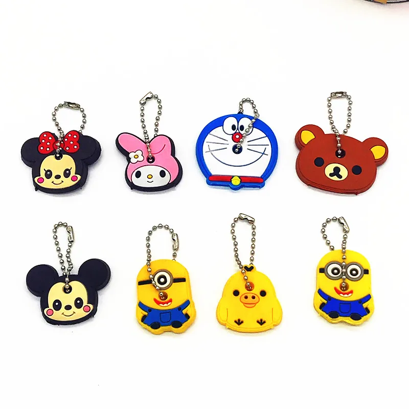 1 шт. милый с Микки Маусом Минни силиконовые брелок для Для женщин/человек ключ